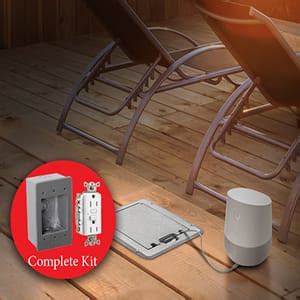 Outdoor Comforts Deck Outlet Box 